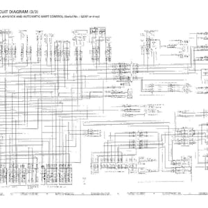May include: An electrical circuit diagram, labeled (3/3), for a machine with joystick and automatic shift control. The diagram is a complex network of lines and symbols, printed in black and white.