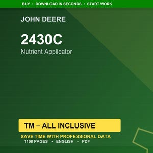 Teknisk manual för John Deere 2430C näringsspridare PDF | Direkt nedladdning bild 1