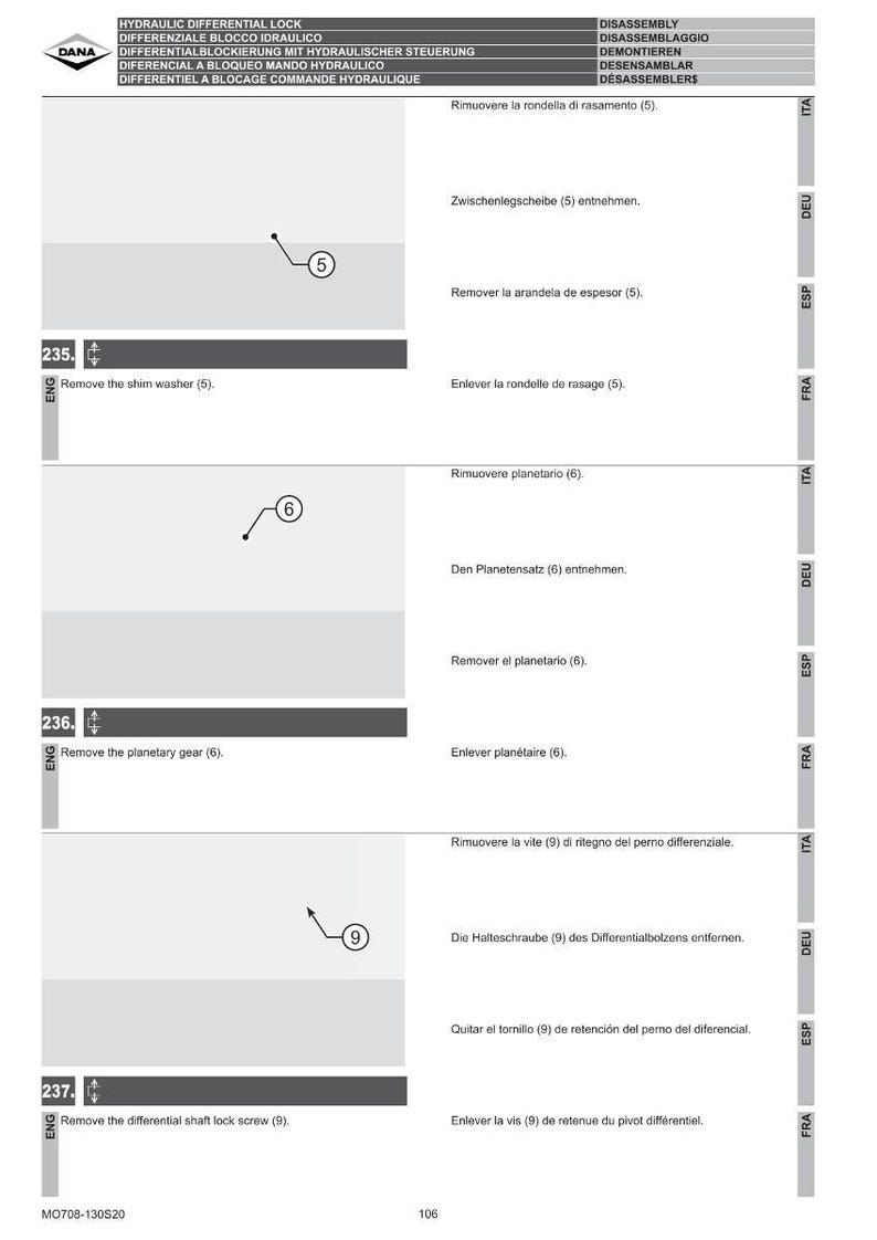 Dana 708 130 S20 Axel Verkstadsmanual PDF | Service Reparation | Direkt Nedladdning bild 10
