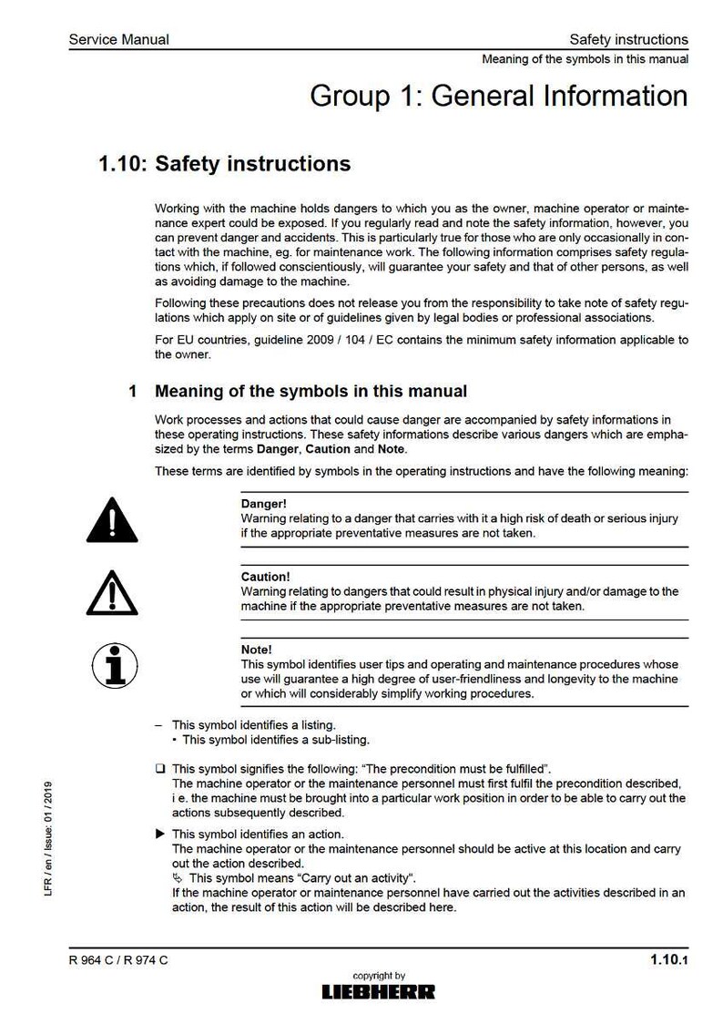 Puede incluir: Una p&aacute;gina del manual de servicio con instrucciones de seguridad e informaci&oacute;n general. Incluye secciones sobre instrucciones de seguridad, el significado de los s&iacute;mbolos y definiciones de Peligro, Precauci&oacute;n y Nota. El manual es en blanco y negro.