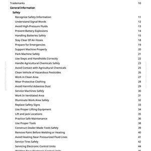 K&ouml;nnte beinhalten: Eine wei&szlig;e Seite aus einem Handbuch mit dem Titel "Inhaltsverzeichnis". Es listet Sicherheitsthemen wie "Hochdruckfl&uuml;ssigkeiten vermeiden" und "Schutzkleidung tragen" auf. Die Seitenzahl ist 2.