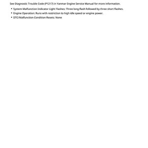 May include: A white page with the text "2122.00 - Engine Coolant Temperature Error (P1217)". The text describes the error and provides diagnostic information, including flash patterns and engine operation details. The page number is 101.