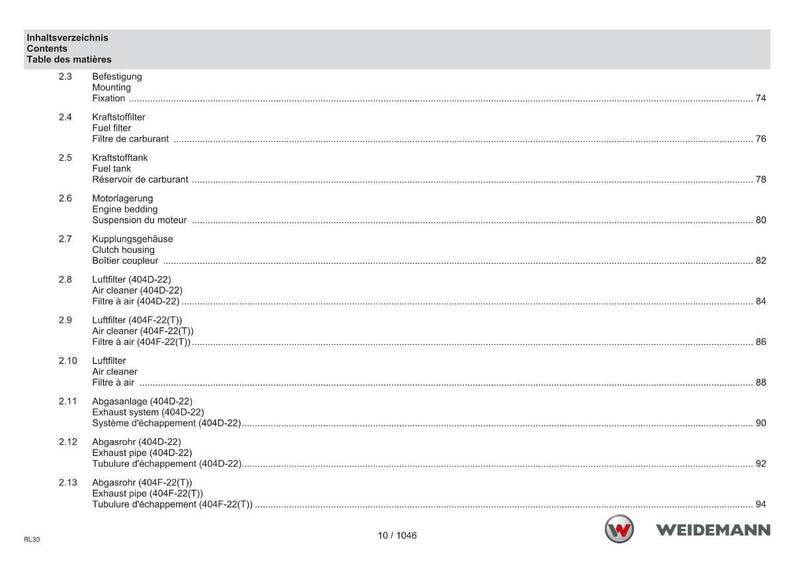 Weidemann 1880 Wheel loader Parts Manual PDF | Illustrated Catalog | Instant Download image 10