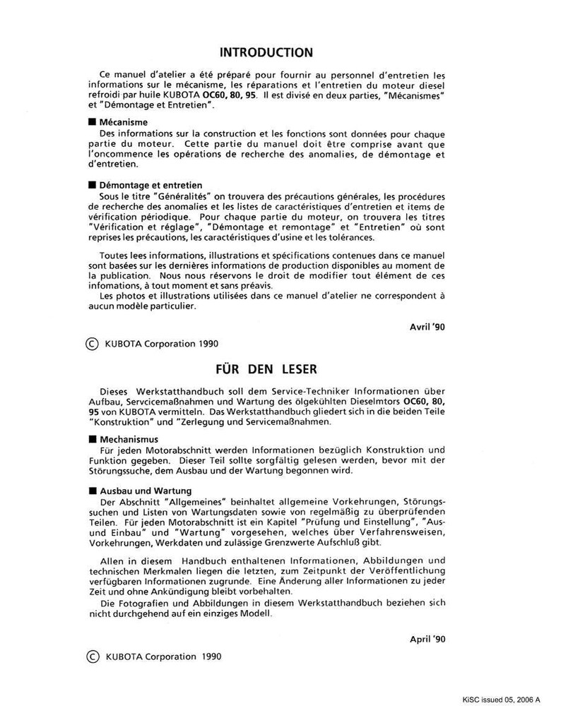 Kubota Diesel Engine OC60,OC80,OC95 Workshop Manual | Instant PDF Download image 2