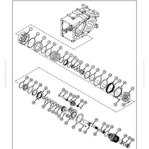 May include: An exploded diagram of a gear-shift planetary drive with clutch, labelled "Disassemble and Assemble Gear-Shift Planetary Drive With Clutch (Forward/Reverse)". The image shows various mechanical components, including gears, rings, and a central housing, with numbered labels.