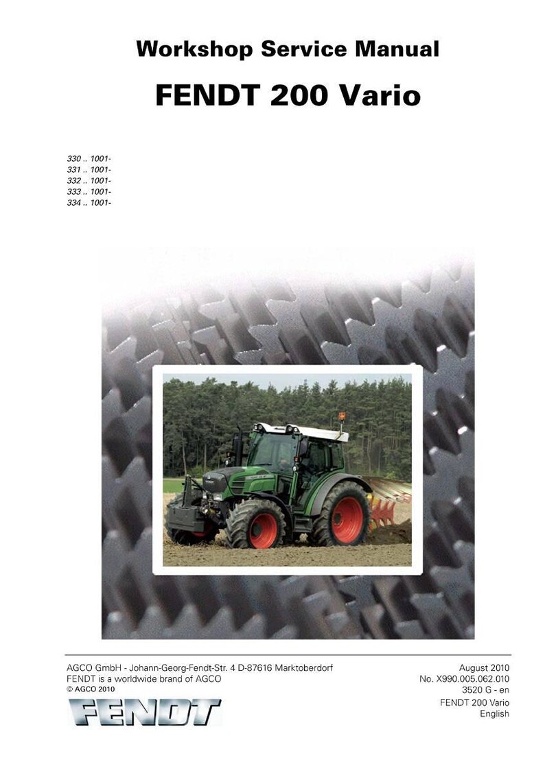 Fendt 200 Vario Traktor Werkstatt-Handbuch PDF | Service Reparatur | Sofort Download Bild 2