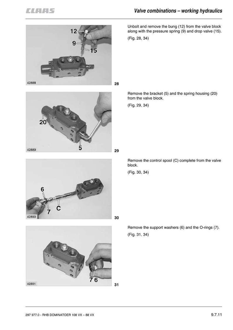 Claas Dominator 88vx 98vx 108vx Combine Repair Manual PDF | Service Workshop | Instant Download image 10