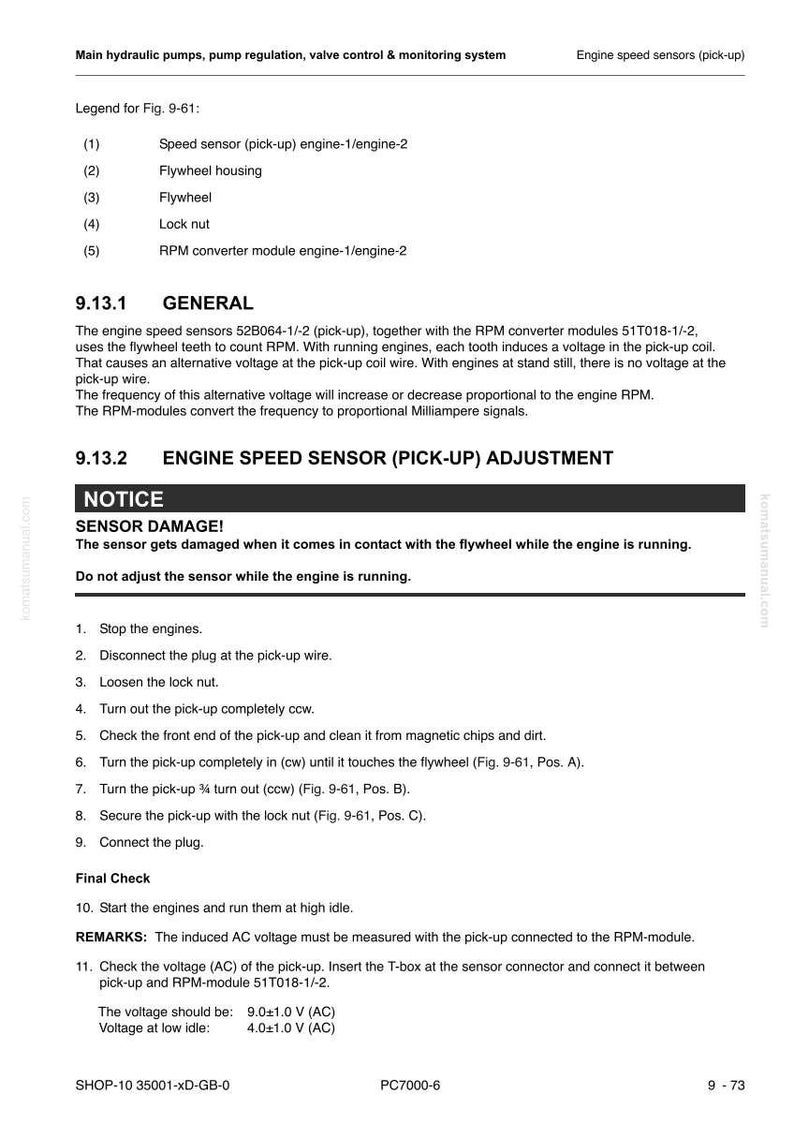 Komatsu PC7000-6 Hydraulic Mining Shovel Service Manual Repair Workshop PDF Download image 7