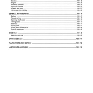 May include: A page from a manual with the title "CONTENTS" and various subheadings such as "SAFETY NOTES" and "GENERAL INSTRUCTIONS." The document includes a list of topics with corresponding page numbers, such as "Personal risk" and "Battery."