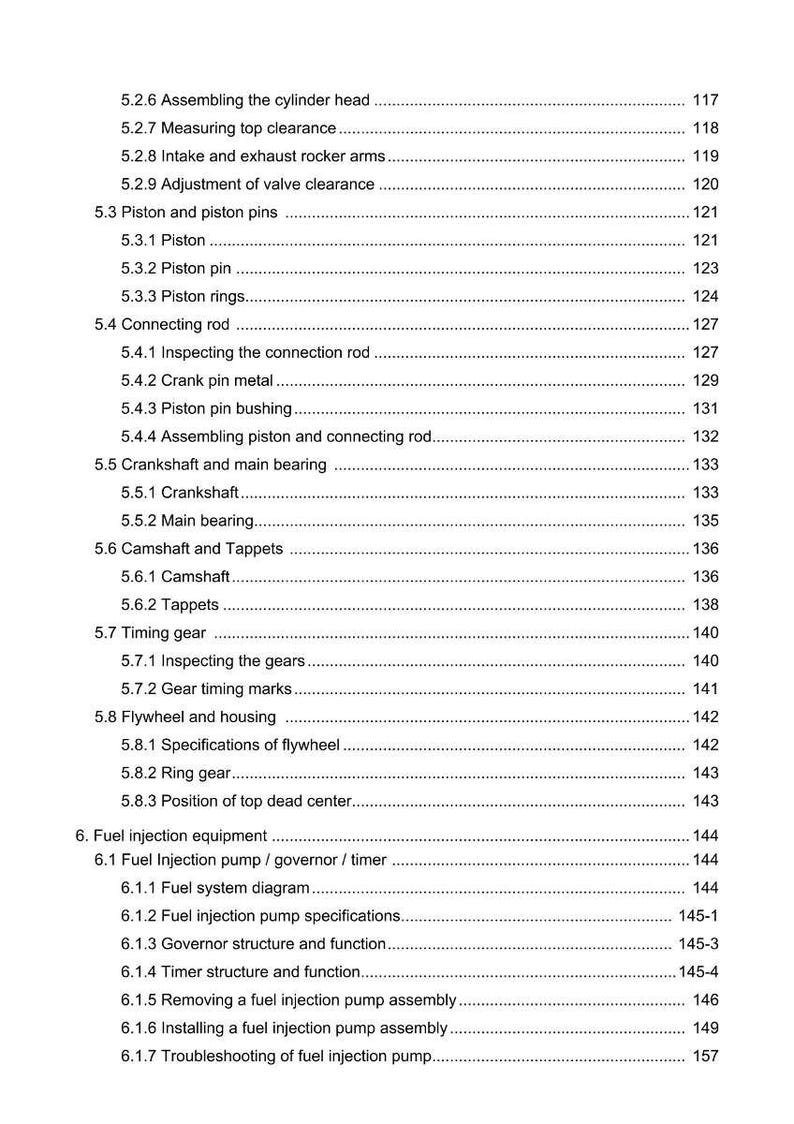 Manuale di servizio per motore marino Yanmar 6Ly3 etp stp utp in formato PDF / Riparazione in officina / Download immediato immagine 7