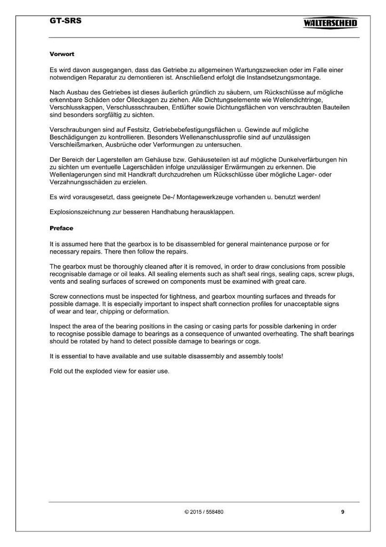 Walterscheid Gt-Srs uwg 558480 Onderste rolversnellingsbak Werkplaatshandboek pdf | Servicereparatie | Direct downloaden afbeelding 4