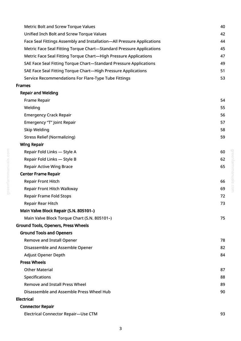 John Deere P600, P660, P690, P670, P680 Lufthackborr Reparationsmanual Pdf | Serviceverkstad | Direktnedladdning bild 4