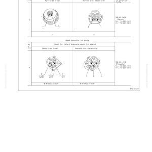 May include: Diagram of electrical connectors with labels for valve and harness sides, including a CANNON connector and a SUMITOMO connector. The diagram includes pin numbers and voltage specifications.