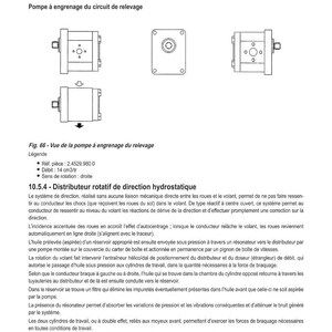 May include: Technical specifications diagram of a hydraulic pump, featuring multiple views of the pump's design. Includes reference numbers, flow rate, and maximum operating pressure. The diagram is in black and white.