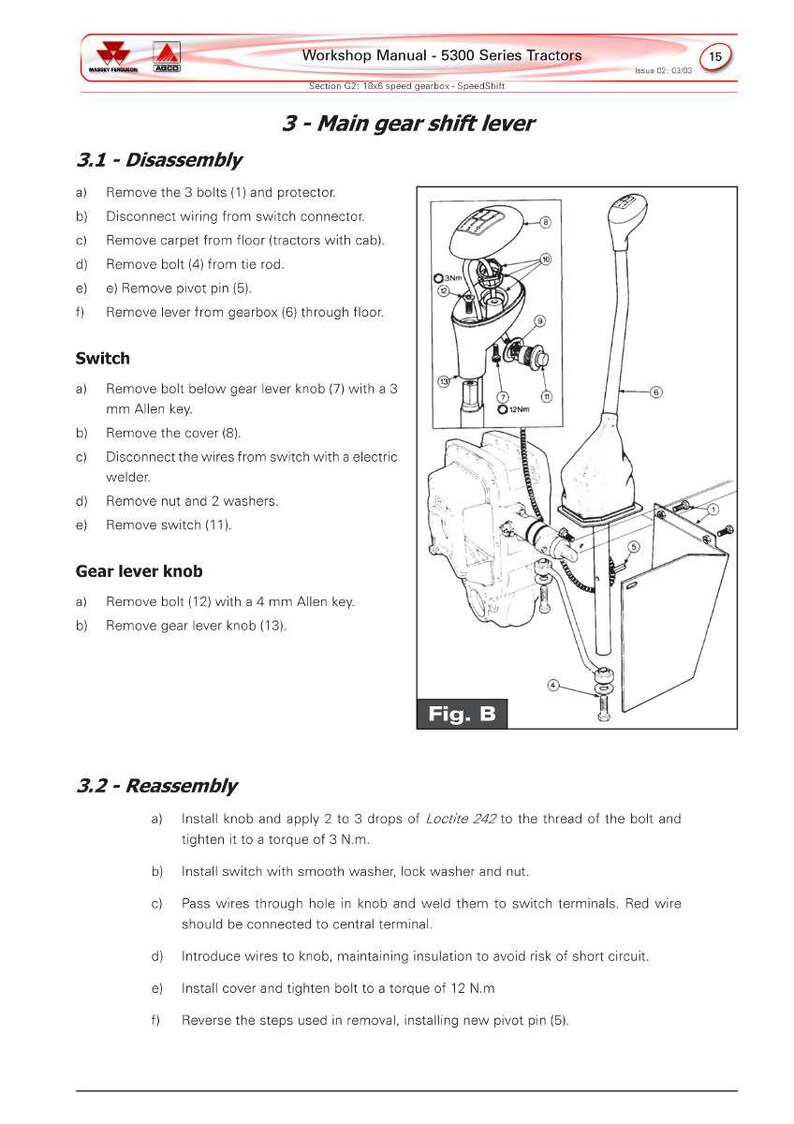 Manual de servicio del tractor Massey Ferguson Serie 5300 en PDF / Reparación de taller / Descarga instantánea imagen 5