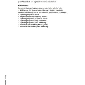 Liebherr A910 a918 kompakt hydraulisk grävmaskin Servicemanual PDF | Verkstadsreparation | Direktnedladdning bild 11