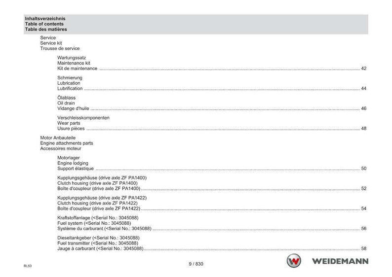 Weidemann 3080 Wheel loader Parts Manual PDF | Illustrated Catalog | Instant Download image 9