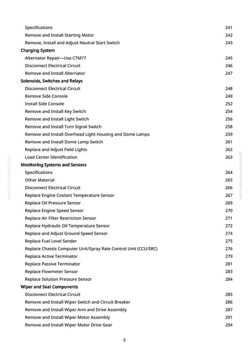 Teknisk manual för John Deere 6700 självgående spruta i PDF-format | Direkt nedladdning bild 6