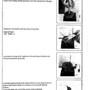 May include: A technical diagram from a manual, titled "Disassembly and Assembly," with instructions and illustrations for mechanical procedures. The date is 06.92. The page number is 5-3-44. The diagram includes text and images.