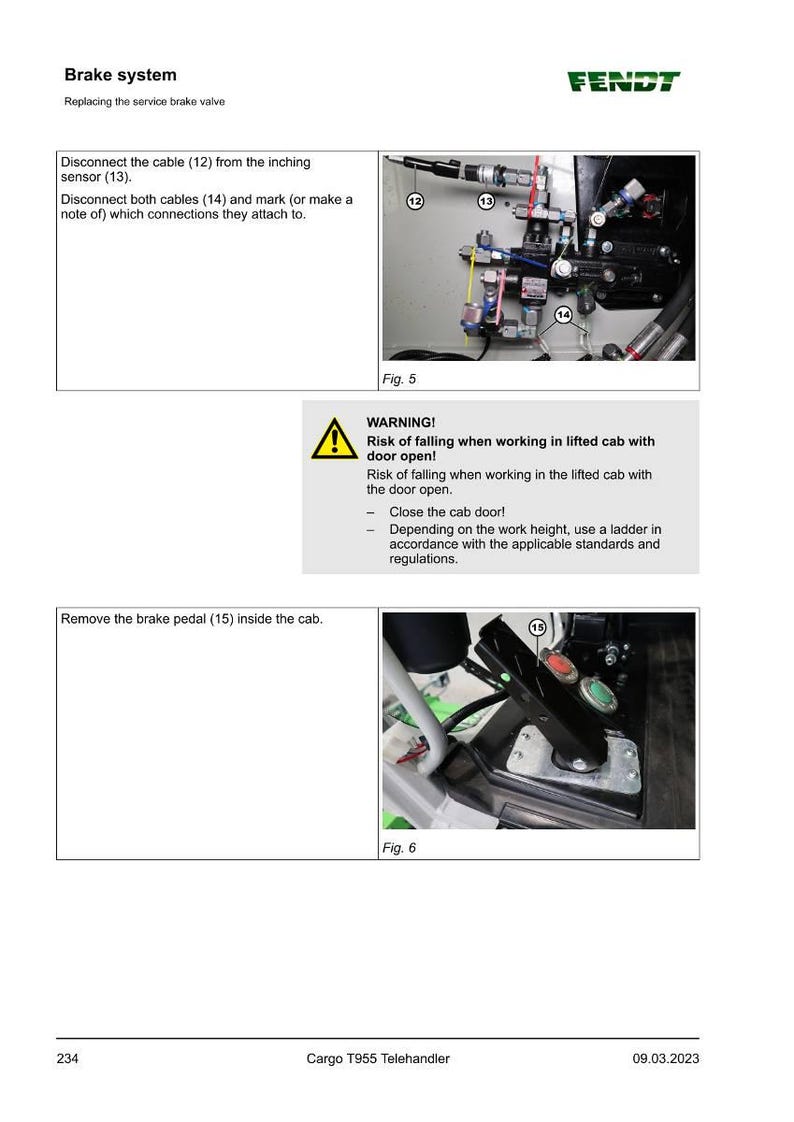 Fendt Cargo t955 Telehandler Workshop Manual PDF | Service Repair | Instant Download image 8