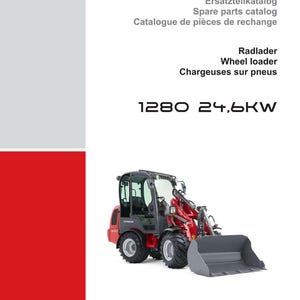 Manuale ricambi per pala gommata Weidemann 1280 24, 6 kW in formato PDF / Catalogo illustrato / Download immediato immagine 2