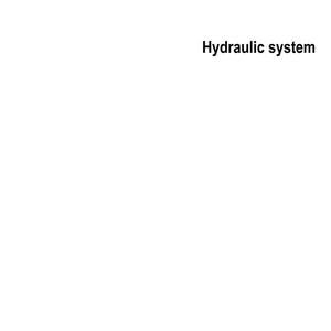 May include: White background with the text "Hydraulic system" in black, centered horizontally. The text is in a sans-serif font.