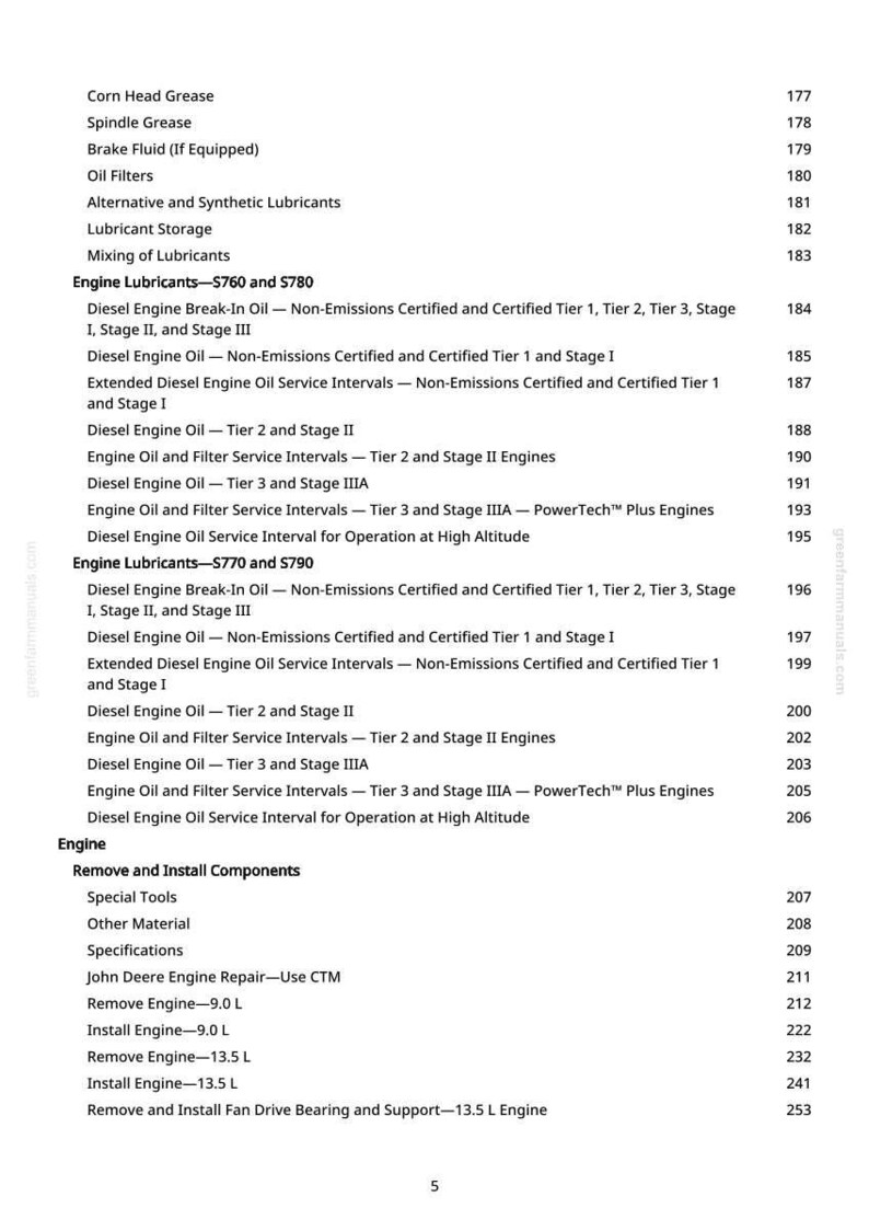 K&ouml;nnte beinhalten: Ein detailliertes Inhaltsverzeichnis aus einem Handbuch, das Motor&ouml;le, &Ouml;lfilter und Motorreparaturverfahren auflistet. Der Text ist schwarz auf wei&szlig;em Hintergrund, mit Seitenzahlen rechts.