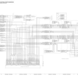 May include: A detailed black and white electrical circuit diagram. The diagram features numerous lines, symbols, and text labels, illustrating the complex wiring of a system. The title "ELECTRICAL CIRCUIT DIAGRAM (RR)" is visible at the top.