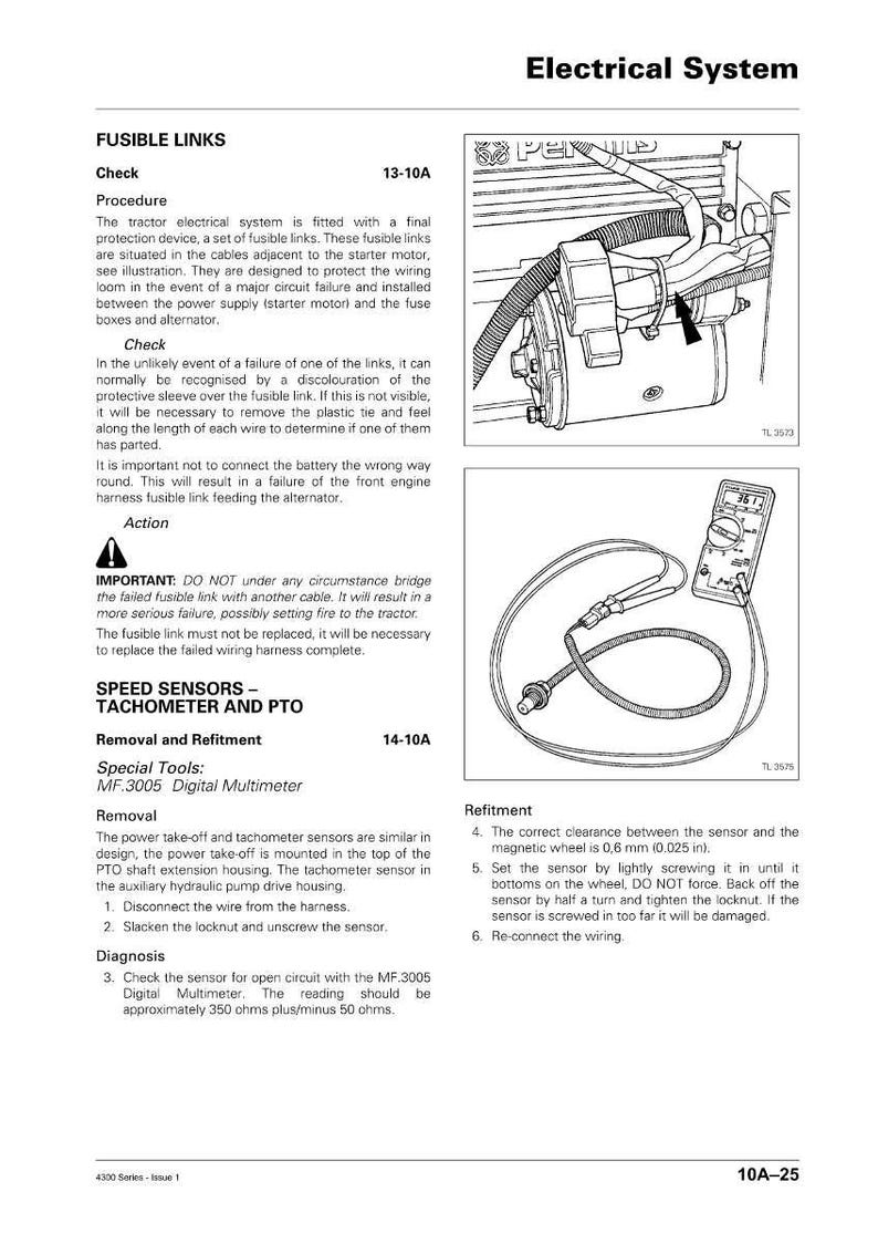 Instrukcja serwisowa ciągnika Massey Ferguson serii 4300 w formacie PDF | Naprawa w warsztacie | Natychmiastowe pobranie zdjęcie 7