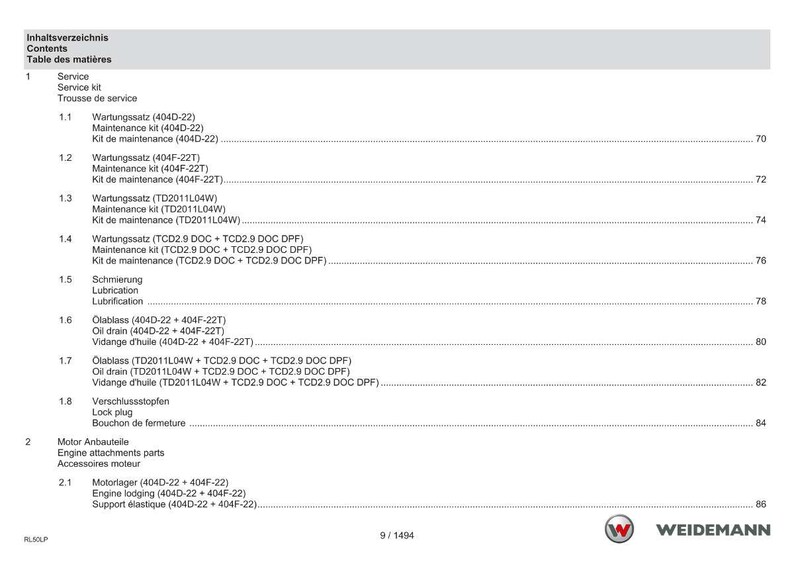 Weidemann 3080Lp Wheel loader Parts Manual PDF | Illustrated Catalog | Instant Download image 9
