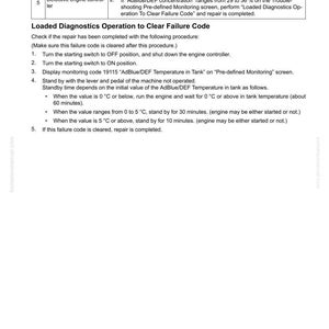 May include: Troubleshooting guide page with the title "40 TROUBLESHOOTING" and "FAILURE CODE [CA3866]" at the top. The page contains a table with instructions for addressing a defective engine control-ler.
