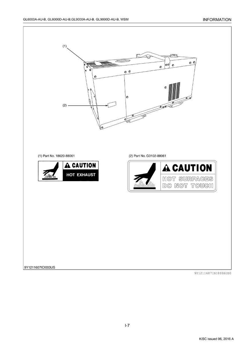 Manual de taller del motor Kubota GL6000A GL6000D GL9000A GL9000D en PDF / Servicio y reparación / Descarga instantánea imagen 11