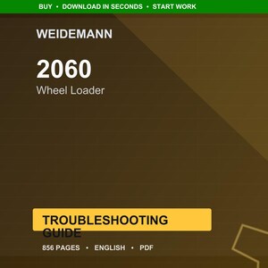 Weidemann 2060 Wheel loader Troubleshooting Manual PDF | Diagnostic Guide | Instant Download image 1