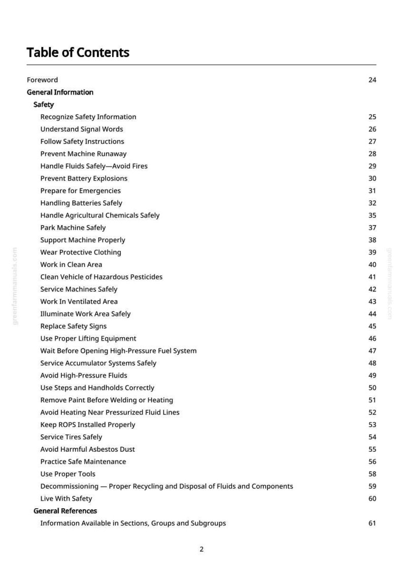 John Deere H560f, H550f, H540f, 1830, H550, H561, H541, 1835 Lufthackans Diagnostikmanual Pdf | Direkt Nedladdning bild 3
