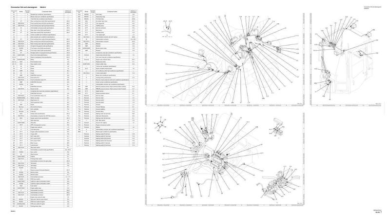 May include: Technical diagram with multiple views of mechanical components, featuring detailed line drawings and labels. The diagram includes a parts list with item numbers and descriptions, all in black and white.