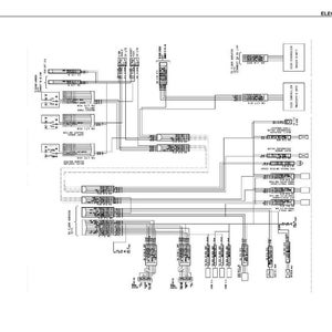 May include: An electrical circuit diagram with the title "ELECTRICAL CIRCUIT DIAGRAM" at the top. The diagram is a complex network of lines, boxes, and symbols, all in black and white, representing the wiring and components of an electrical system.