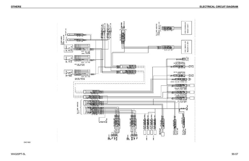 May include: An electrical circuit diagram with the title "ELECTRICAL CIRCUIT DIAGRAM" at the top. The diagram is a complex network of lines, boxes, and symbols, all in black and white, representing the wiring and components of an electrical system.