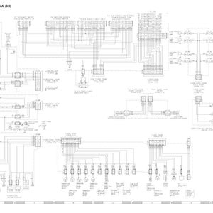 May include: A detailed electric circuit diagram, labeled "ELECTRIC CIRCUIT DIAGRAM (3/3)". The diagram is in black and white, featuring numerous interconnected components, lines, and text labels, illustrating the electrical system's layout.
