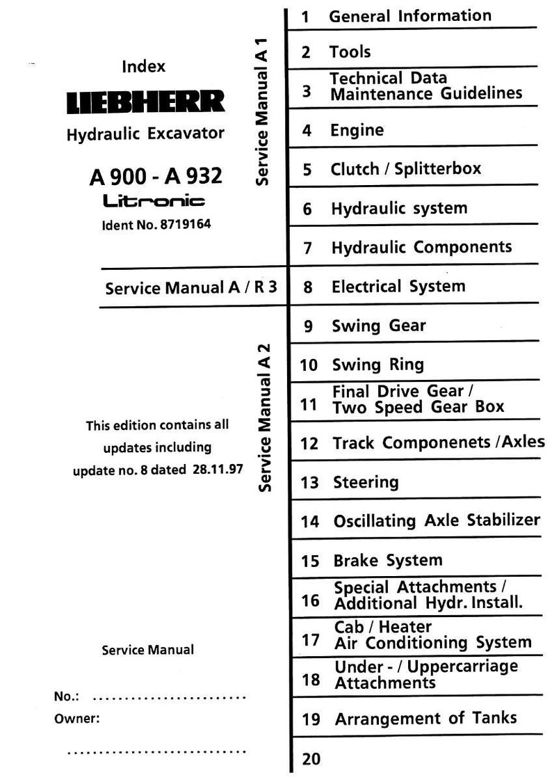 Liebherr A900 a932 litronic Hydraulic excavator Service Manual PDF | Workshop Repair | Instant Download image 2