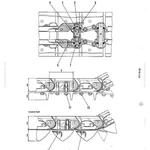 May include: Technical diagram of a track link, labeled "TRACK (LUBRICATED TRACK LINK)". The diagram includes multiple views and detailed component labels (1-11). The text "D31E, P, PL, PLL-18, D31P-18A, D37E, P-2" is also present.