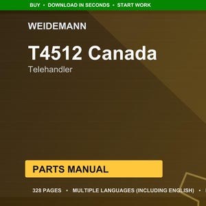 Weidemann T4512 canada Telehandler Parts Manual PDF | Illustrated Catalog | Instant Download image 1