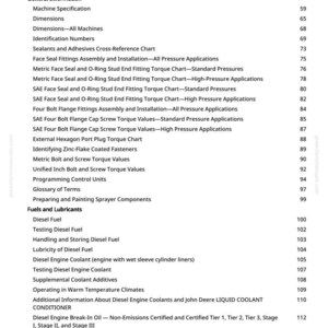 Peut inclure: Page d'un manuel avec une table des mati&egrave;res. Le texte comprend des sections sur le d&eacute;classement, les informations g&eacute;n&eacute;rales, les dimensions et les carburants. Les num&eacute;ros de page sont list&eacute;s &agrave; droite.
