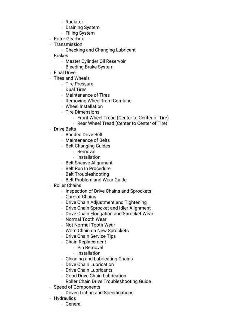 K&ouml;nnte beinhalten: Eine wei&szlig;e Liste von Wartungsthemen f&uuml;r Kraftfahrzeuge, darunter K&uuml;hler, Bremsen, Reifen, Antriebsriemen, Rollenketten und Hydraulik. Der Text ist in einer serifenlosen Schriftart gehalten.