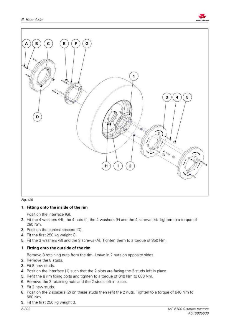 Massey Ferguson 6700 S Serie 6712 s 6716 s Traktor Service Handbuch PDF | Werkstattreparatur | Sofort Download Bild 7