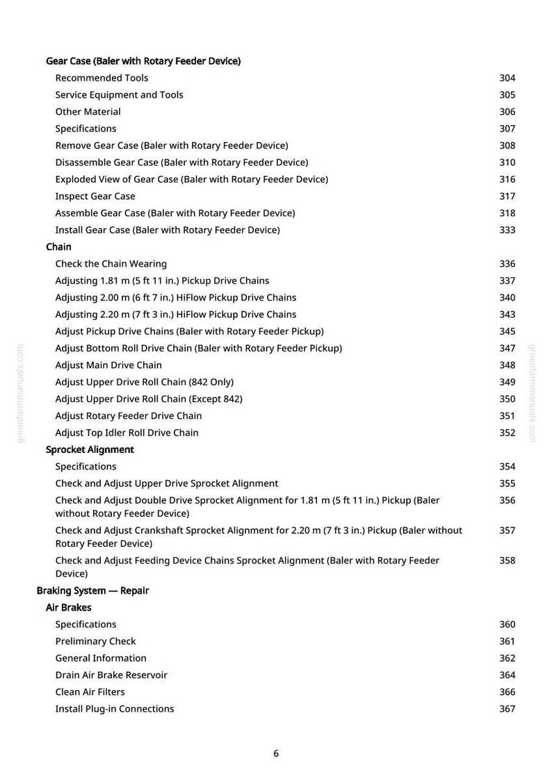 John Deere 854, 864, 842, 852, 862 Round Baler Technical Manual Service PDF Workshop Download image 6