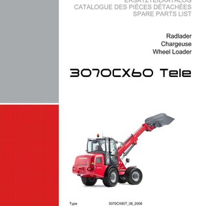 Weidemann 3070Cx60 tele 06 2008 Wheel loader Parts Manual PDF | Illustrated Catalog | Instant Download image 2