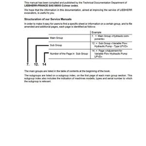 Liebherr E934c e944c e954c Servicehandleiding hydraulische graafmachine, pdf | Werkplaatsreparatie | Direct downloaden afbeelding 6