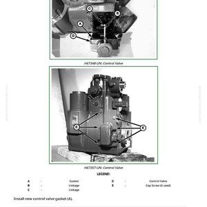 May include: Diagram of control valves with labels and text. The image includes two detailed views of the valves, labeled with letters and corresponding descriptions. Text instructions are also included.