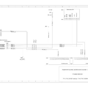 May include: A technical diagram with lines, boxes, and text. The diagram includes the text "Implement socket, socket event counter - Sheet 18", along with other technical specifications and numbers. The image is a schematic.