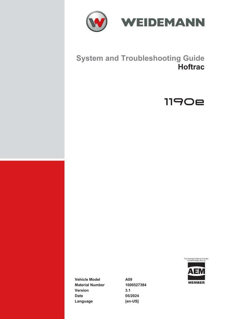 Manual de solución de problemas de Weidemann 1190E Hoftrac en PDF / Guía de diagnóstico / Descarga instantánea imagen 2